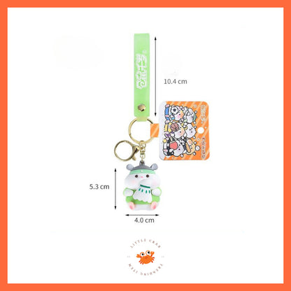 [littlecrab] Gantungan Kunci Hamster Olahraga Sport Keychain Gemoy Chubby Pet Aesthetic Cartoon