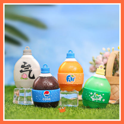 [littlecrab] Gantungan Kunci Botol Soda Gemoy Gendut Cola Keychain Aesthetic Sprite Fanta Pepsi