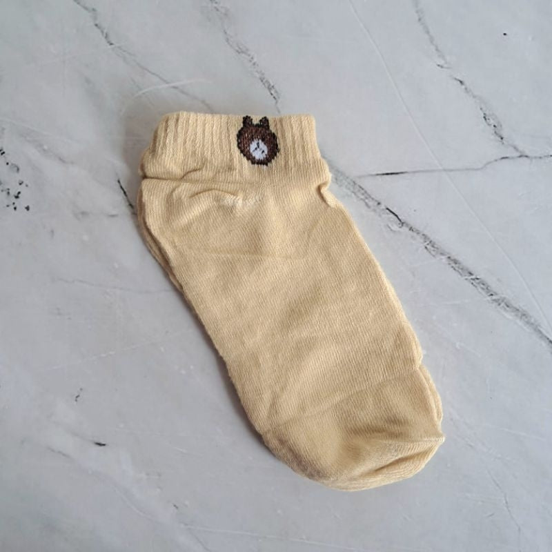 Kaos Kaki Wanita Motif Bear Tebal Terpopuler Kaus Kaki Pendek Lucu
