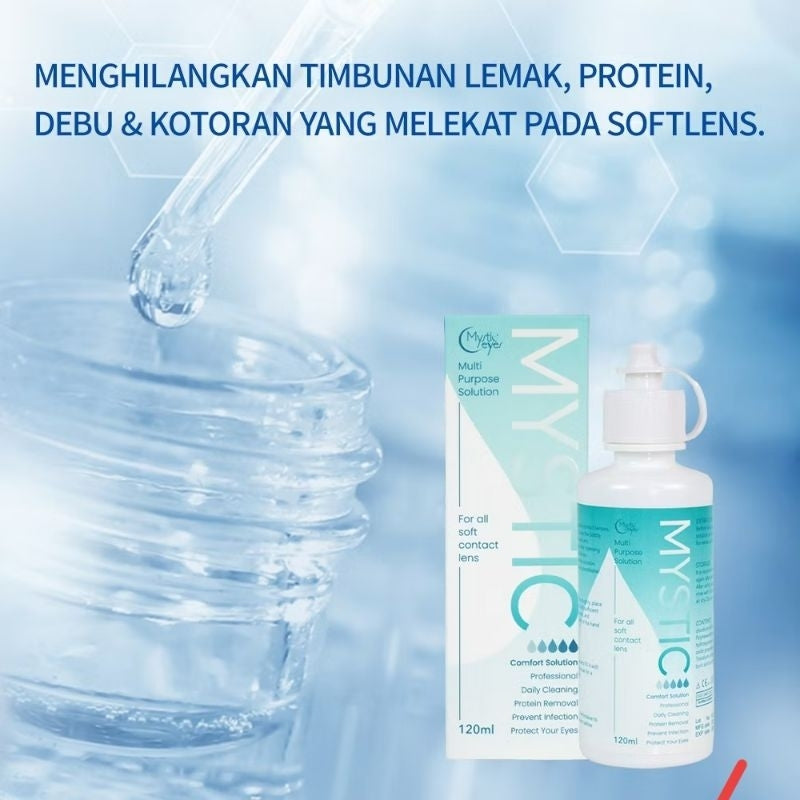 Pekanbaru (60Ml/120Ml) Cairan Softlens Mystieyes /Dinkes/Air Softlens/ Tetesan Softlens