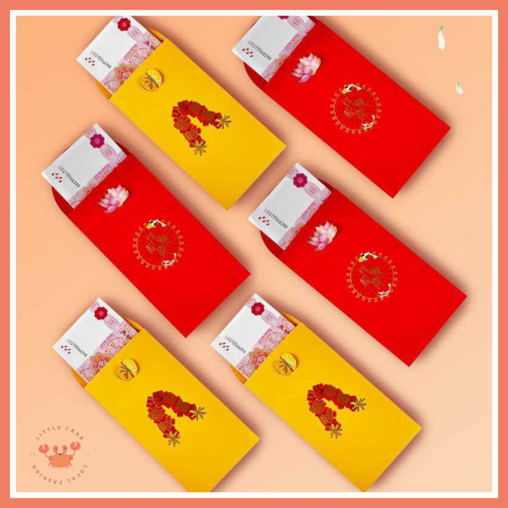[littlecrab] Amplop Angpao 3d Pop Up Birthday Wedding Imlek Full Pattern Premium 3 Dimensi Timbul CNY