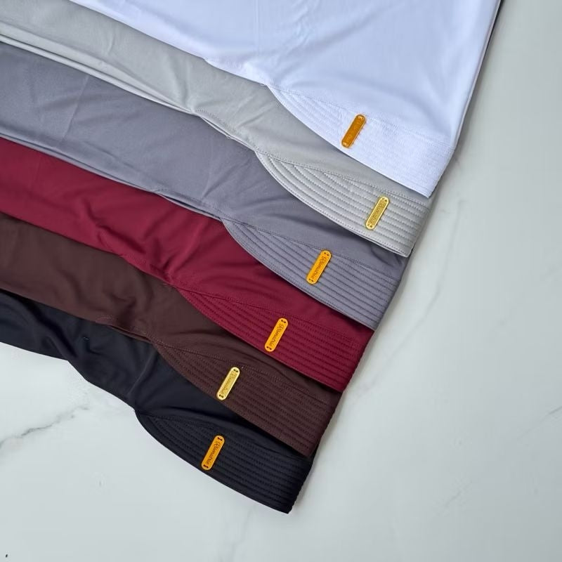 Pekanbaru Hijab Bergo Jersey Hamidah / Bergo Jersey Menutup Dada / Hijab Instan Jersey