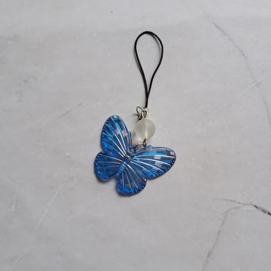 Pekanbaru Gantungan hp kupu-kupu / Gantungan kunci butterfly / Gantungan tas / Lanyard HP estetik