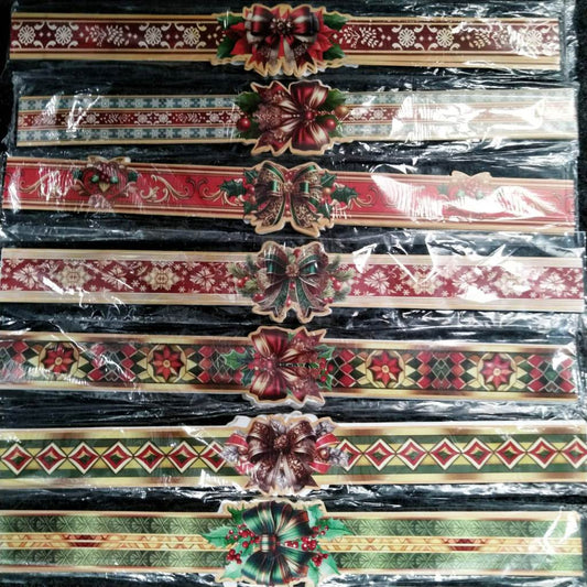 Pekanbaru Christmas Paper Belt / Pita Kertas Natal 48X4.5 Cm Per Pack