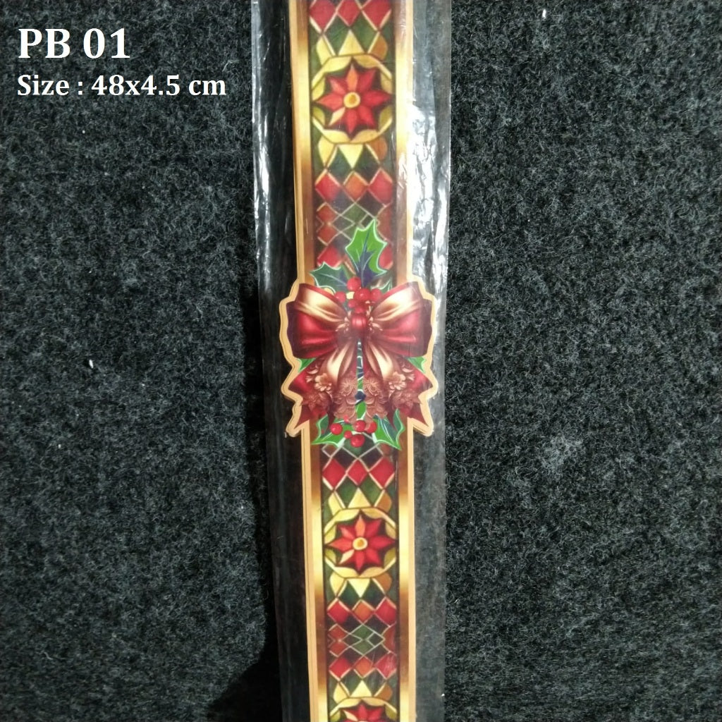 Pekanbaru Christmas Paper Belt / Pita Kertas Natal 48X4.5 Cm Per Pack