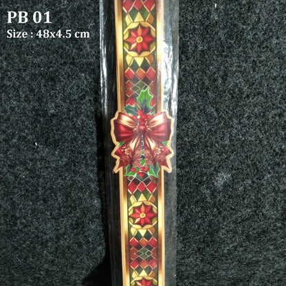 Pekanbaru Christmas Paper Belt / Pita Kertas Natal 48X4.5 Cm Per Pack