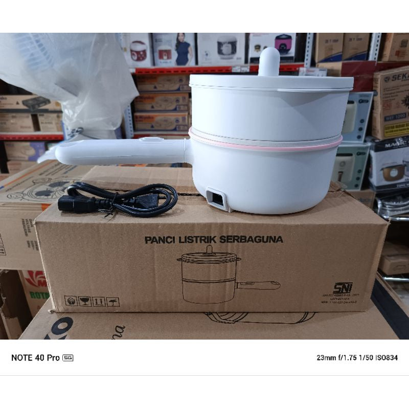 Pekanbaru Panci Listrik Fry Pan Elektrik 2In1 Minato M-P600 / Panci Serba Guna Wb 5501
