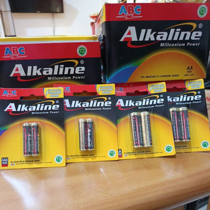 Pekanbaru Baterai Alkaline Abc Aa A2 / Baterai Alkaline Aaa A3 Isi 2Pcs
