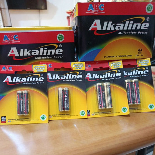 Pekanbaru Baterai Alkaline Abc Aa A2 / Baterai Alkaline Aaa A3 Isi 2Pcs