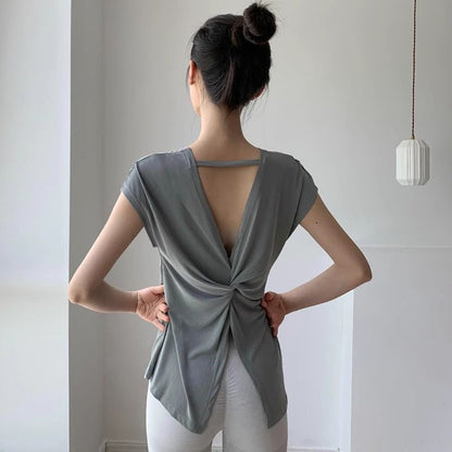 Pekanbaru JevyActive - WM009SS - Lesi Top - Baju Olahraga Wanita - Baju Lengan Pendek