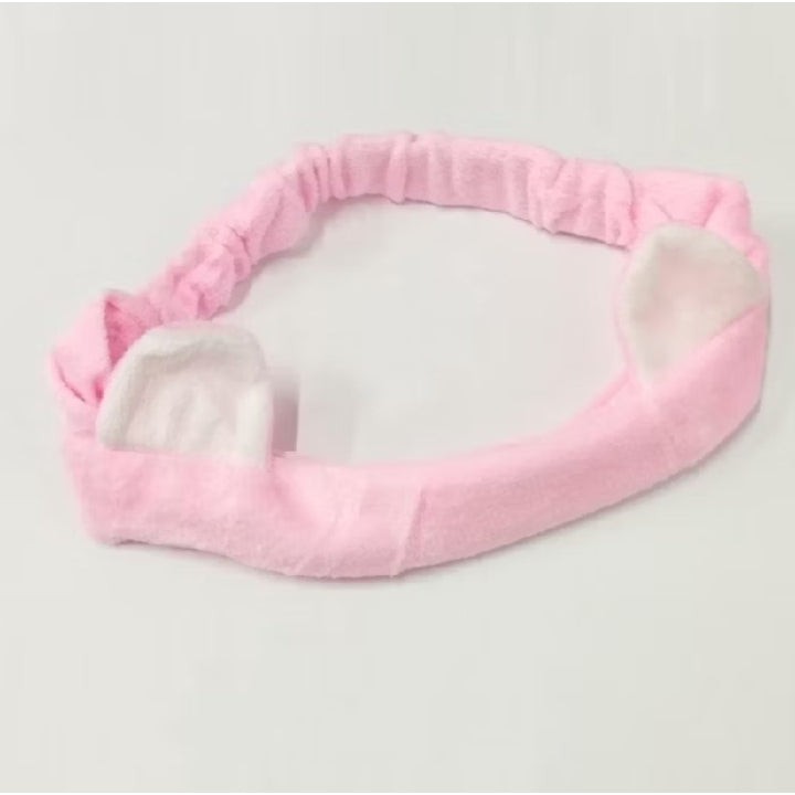 HR- Bandana Bando Korea Import Headband Kain Karet Motif Kuping Kucing Telinga Kelinci Kepala Rambut