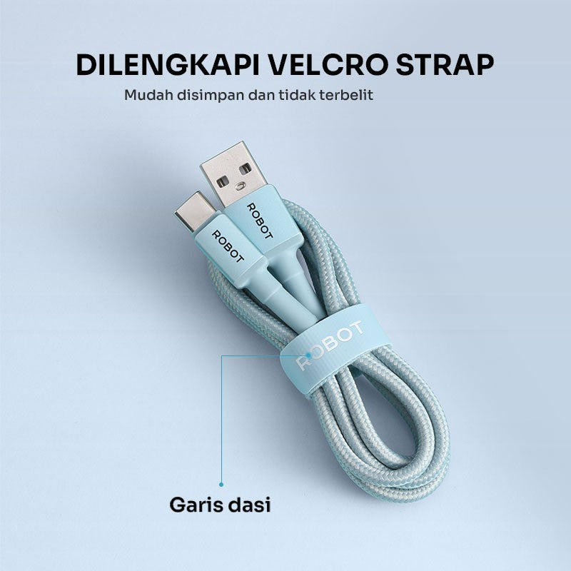 Pekanbaru Robot Kabel Data Rsc300 3A Micro Usb To Type C Original 300Cm / 3 Meter