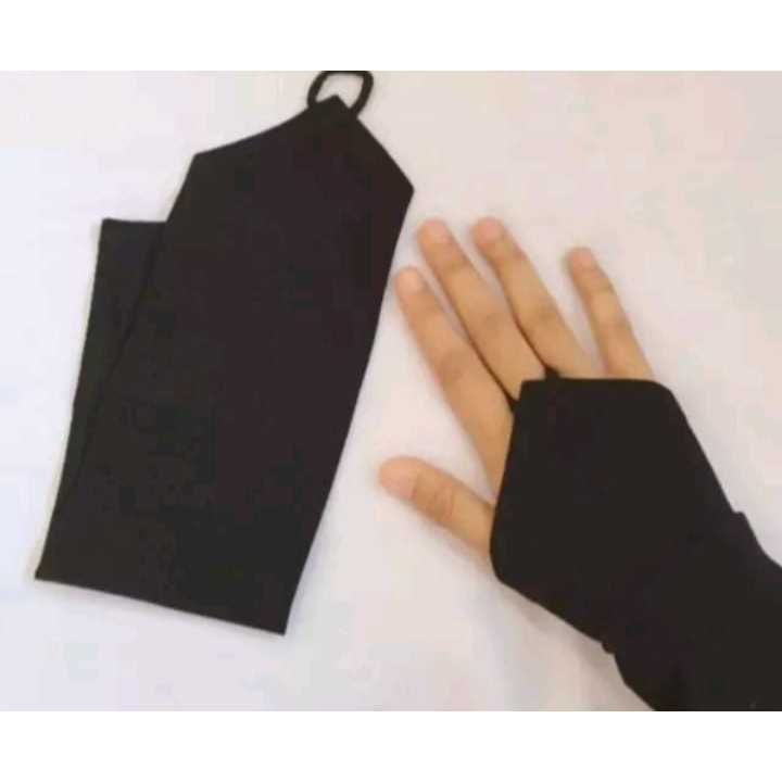 [YL] manset tangan muslimah manset jersey handsock jempol