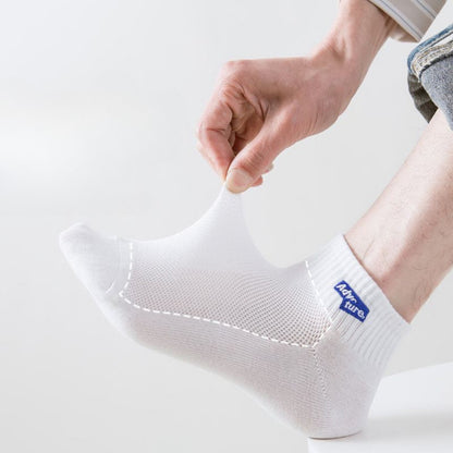 [littlecrab] Kaos Kaki Pendek Adventure High Quality Socks Simple Unisex Hitam Putih Biru Abu