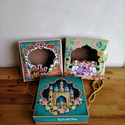 Pekanbaru Kotak Hampers / Kue Idul Fitri / Lebaran Sheela Handle Tali
