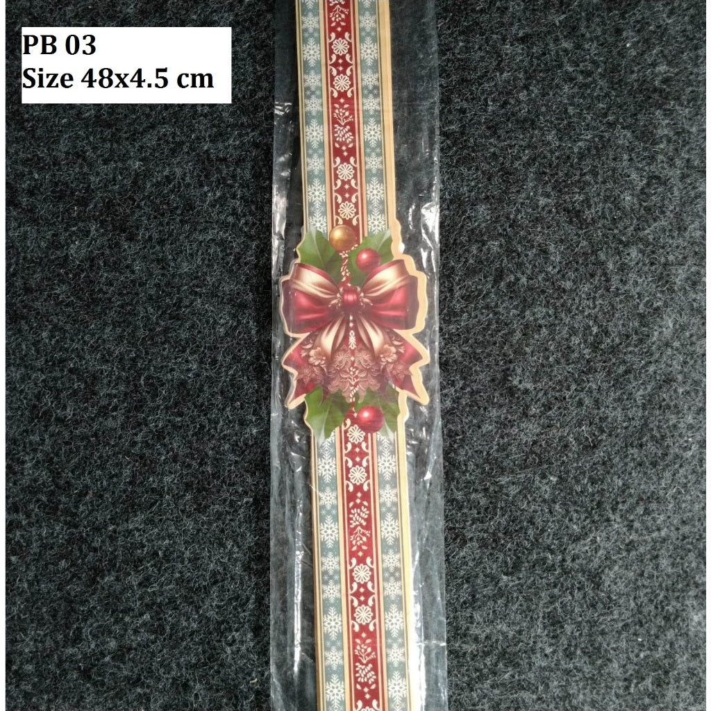 Pekanbaru Christmas Paper Belt / Pita Kertas Natal 48X4.5 Cm Per Pack