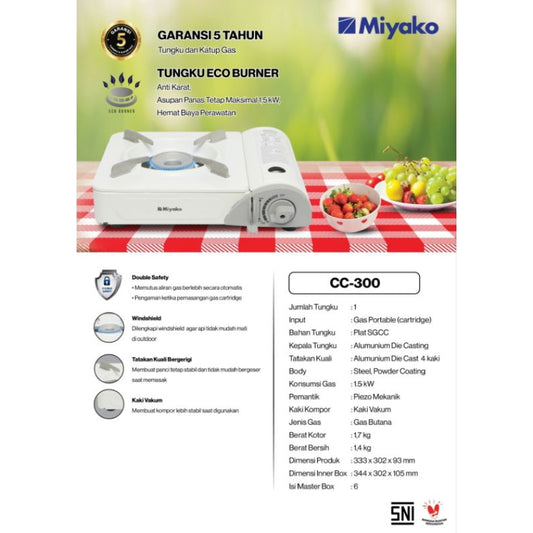 Pekanbaru Kompor Portable Miyako Cc-300 / Kompor Miyako Cc 300 Kompor Piknik