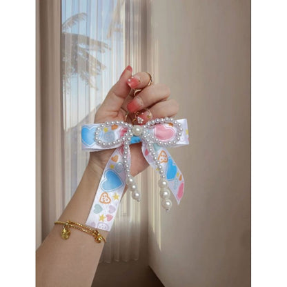 Pekanbaru Gantungan Kunci Pita Mutiara Cherlyn / gantungam tas wanita