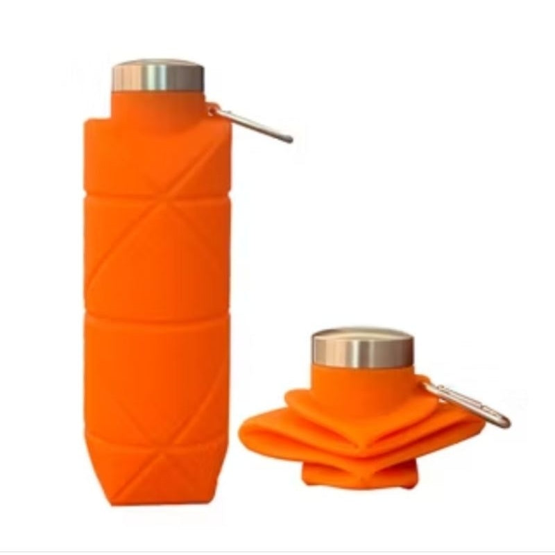 IA- Botol Air Minum Lipat Silikon Bebas BPA Free Botol Perjalanan Ringan untuk Sport Kemping Gym 700ml