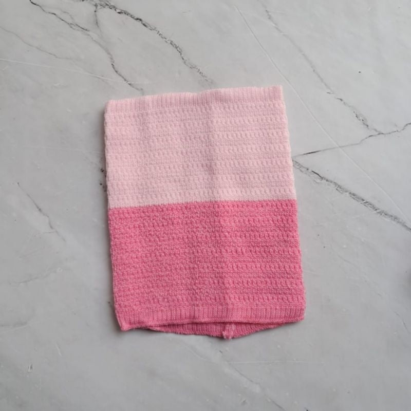 Ciput rajut 2 warna zig-zag/inner rajut dalaman  kerudung/ciput bandana rajut