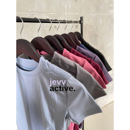 Pekanbaru JevyActive - WM001SS - Aiko Top - Baju Olahraga Wanita - Baju Lengan Pendek