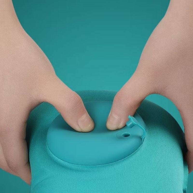 [SDW] pekanbaru/Bantal Leher Kepala Angin Pompa Otomatis Traveling Inflatable Neck Cushion Head