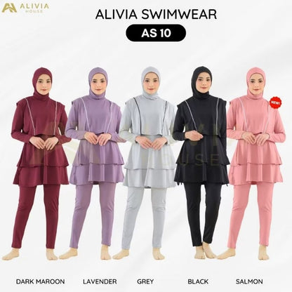 Pekanbaru Alivia Swimwear As10 - Baju Renang Muslimah Syari Dewasa Wanita Muslim