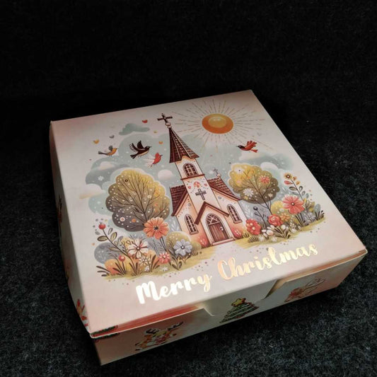 Pekanbaru Christmas Hampers Box / Kotak Hampers Natal Persegi Kylie Crystal-7 & 9.