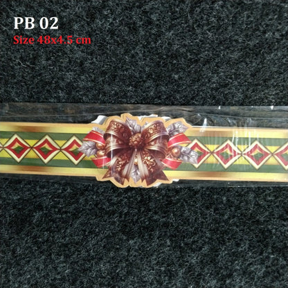 Pekanbaru Christmas Paper Belt / Pita Kertas Natal 48X4.5 Cm Per Pack