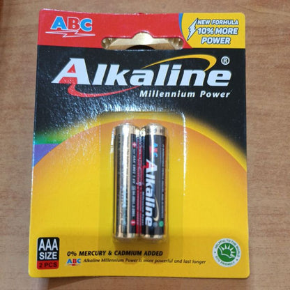 Pekanbaru Baterai Alkaline Abc Aa A2 / Baterai Alkaline Aaa A3 Isi 2Pcs