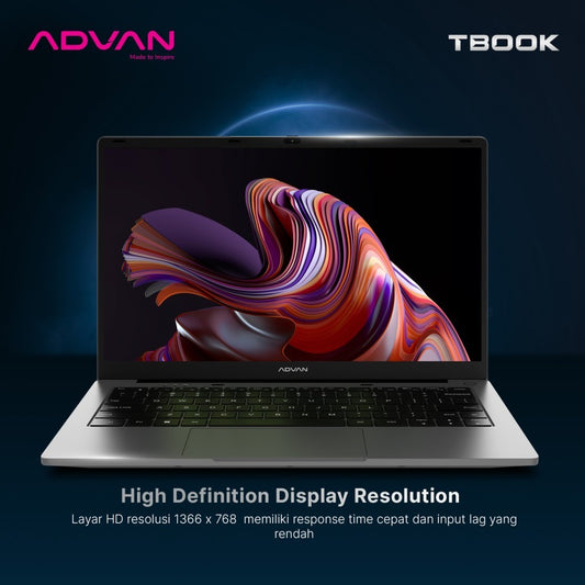 Pekanbaru Laptop Advan Tbook Intel N100 / 8Gb / 128Gb / 384Gb / 14" / Win 11