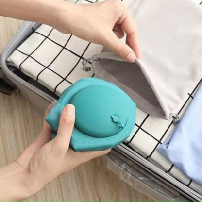 [SDW] pekanbaru/Bantal Leher Kepala Angin Pompa Otomatis Traveling Inflatable Neck Cushion Head