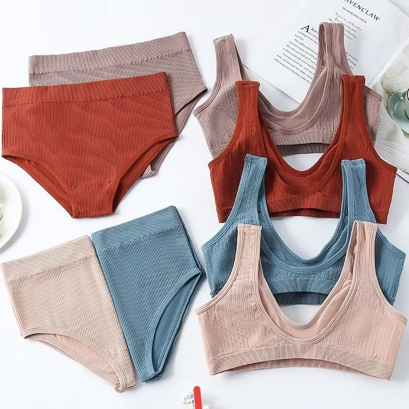 Pekanbaru Bra Tank Top Wanita Sepasang 6608 Model Vneck Sport Wanita One Set
