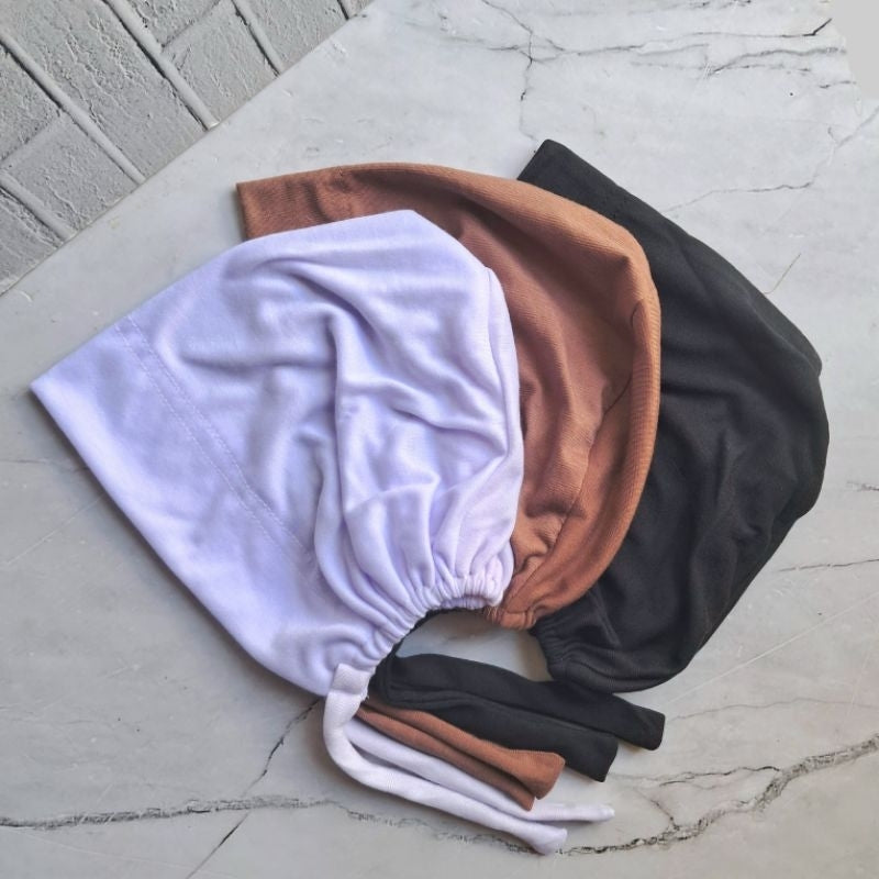 Ciput Turki Kaos Rayon (Inner Basic Turkey) TALI DUA BELAKANG