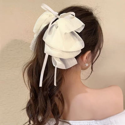 Pekanbaru Jepit Pita Besar Model Bowknot Polos High End Japanses & Korean Style Klip