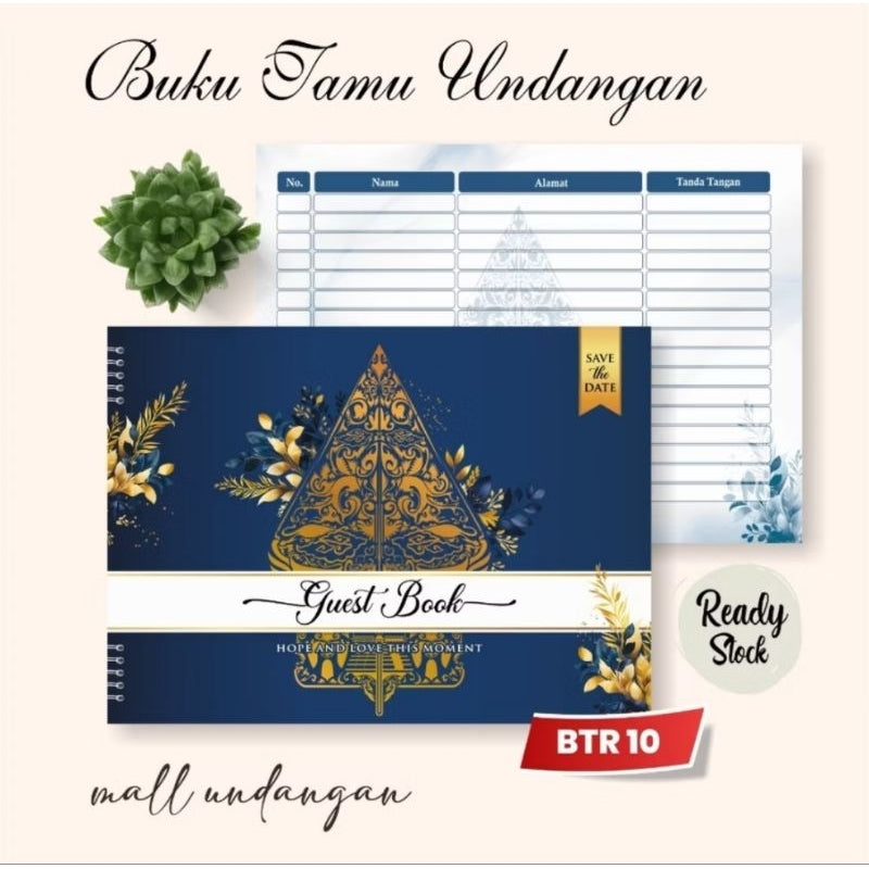 Buku Tamu Pernikahan NON CUSTOM / Wedding Guest Book TIDAK CUSTOM Soft Cover DESIGN KEKINIAN TERBARU