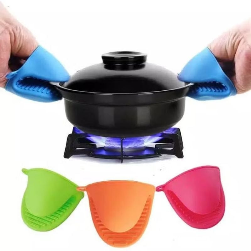 Pekanbaru Sarung Jari Oven Anti Panas Clip Pelindung Tangan Dapur