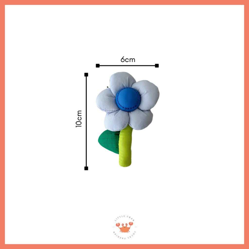 [littlecrab] Pin Bunga Tas Pin Mini Bunga Colorful Aesthetic Simple Unik Tas Rajut Flower Boneka