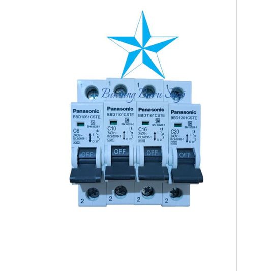 Pekanbaru Mcb Panasonic 1P / 1Phase 6A 10A 16A 20A Original