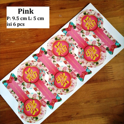 Pekanbaru Sticker Imlek / Cny Lembaran Berbagai Ukuran