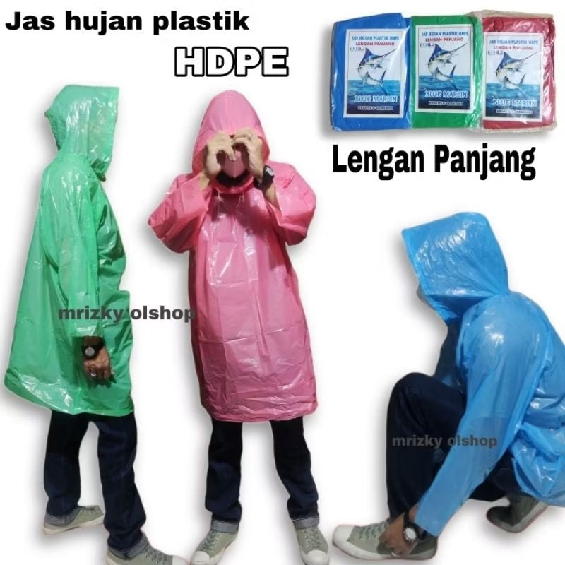 Pekanbaru Jas Hujan Ldpe Hdpe Plastik Stelan Baju Celana/Jas Hujan Plastik Dewasa