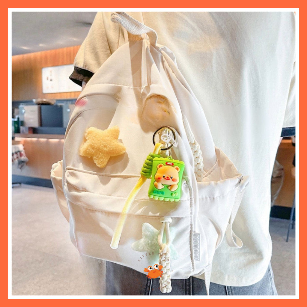 [littlecrab] Gantungan Kunci Snack Butter Bear Loopy Lays Hijau Kuning Keychain Gemoy Aesthetic