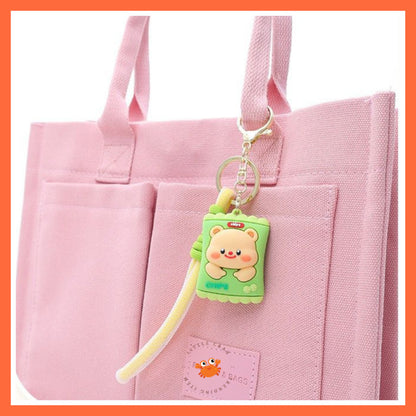 [littlecrab] Gantungan Kunci Snack Butter Bear Loopy Lays Hijau Kuning Keychain Gemoy Aesthetic