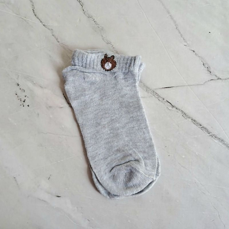 Kaos Kaki Wanita Motif Bear Tebal Terpopuler Kaus Kaki Pendek Lucu