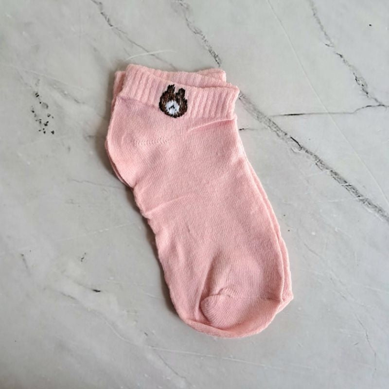 Kaos Kaki Wanita Motif Bear Tebal Terpopuler Kaus Kaki Pendek Lucu