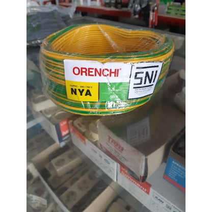 Pekanbaru Kabel Nya Orenchi 1,5Mm Dan 2,5Mm 50Yards / Kabel Instalasi / Kabel Listrik / Kabel Tunggal Orenchi Sni
