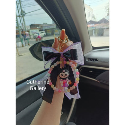 Pekanbaru Gantungan Kunci Pita Kuromi Sanrio