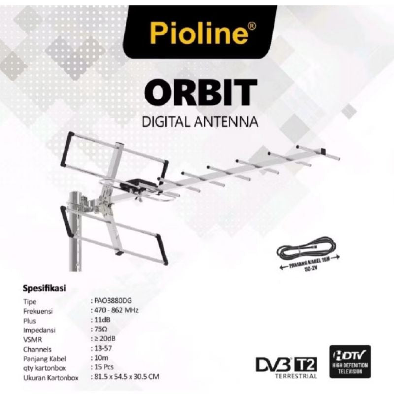 Pekanbaru Antena Intra / Antena Luar / Antena Tv Digital / Antena Outdoor Tv Digital Int 003