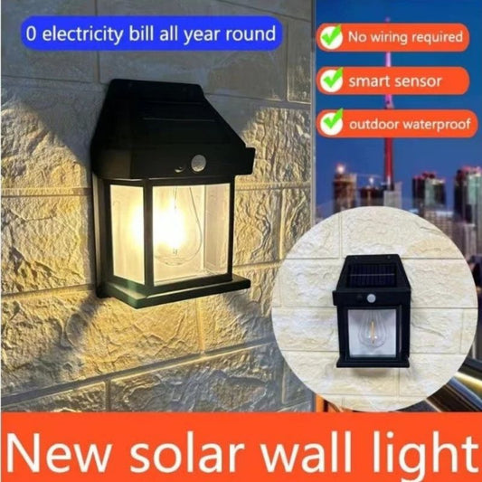 Pekanbaru Lampu Dinding Solar Sensor Gerak Lampu Taman Solar Lampu Hias