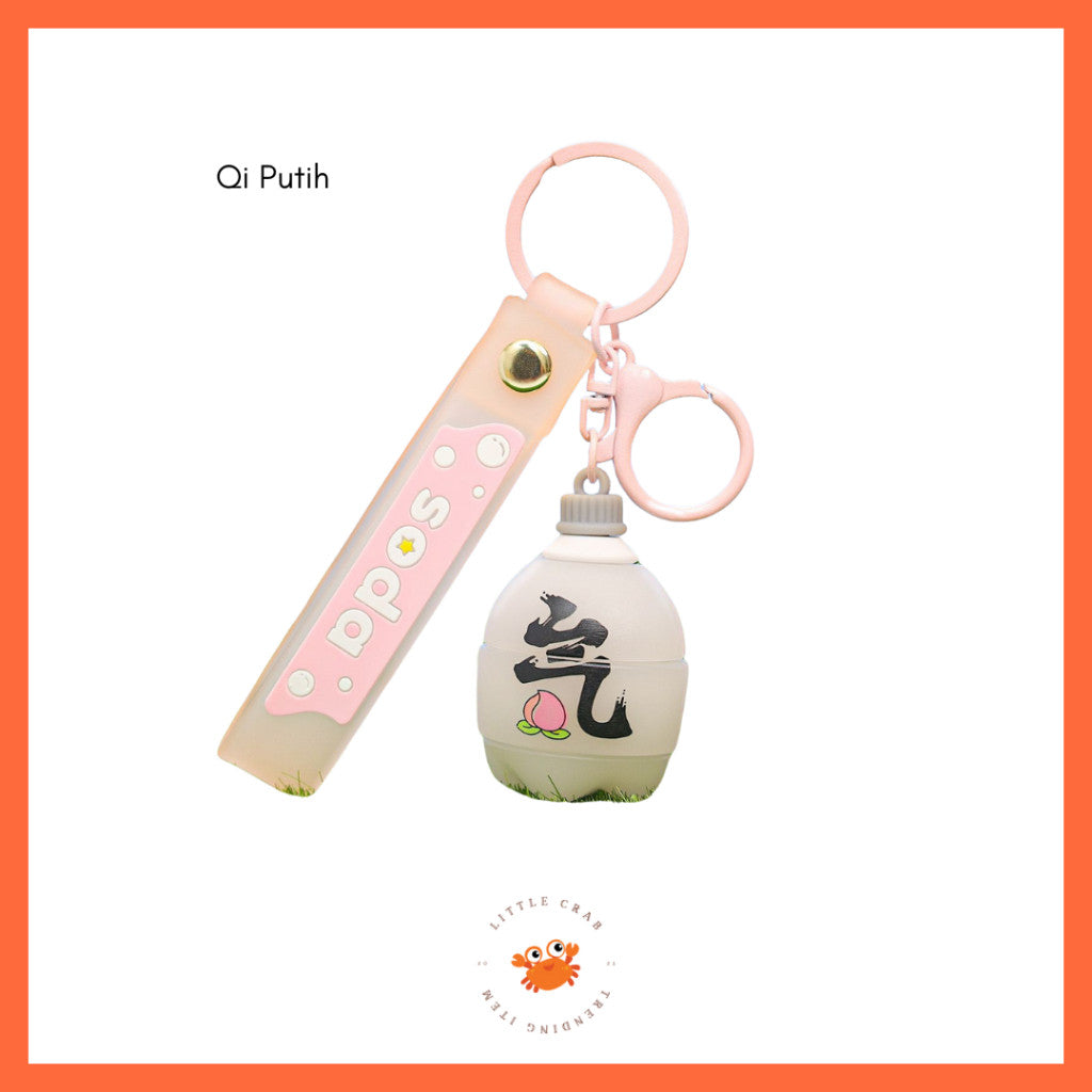 [littlecrab] Gantungan Kunci Botol Soda Gemoy Gendut Cola Keychain Aesthetic Sprite Fanta Pepsi